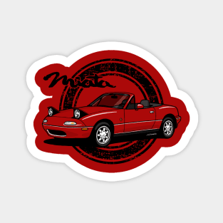 Mi drawing of the iconic NA roadster Sticker